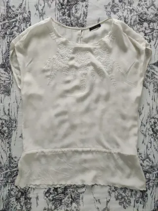 Blusa Massimo Dutti semitransparente