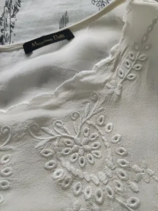 Blusa Massimo Dutti semitransparente