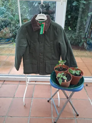 Parka Verde Militar Benetton