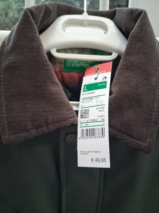 Parka Verde Militar Benetton