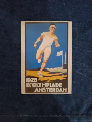 Postal 1928 IX Olimpiada Amsterdam