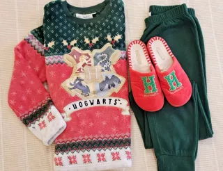 Pijama Polar Harry Potter y Zapatillas 36-37