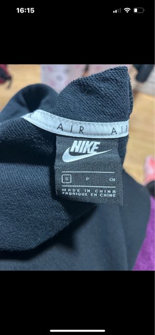 Sudadera Nike Air Mujer Negra