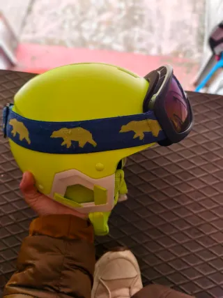 Casco y gafas de esquí S500 para niño