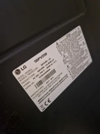 Televisor 50 pulgadas, LG Negro