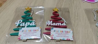 Adornos Navideños Personalizados Madera y Plástico