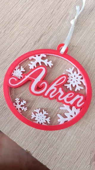 Adornos Navideños Personalizados Madera y Plástico