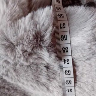 Abrigo pelo gris talla M