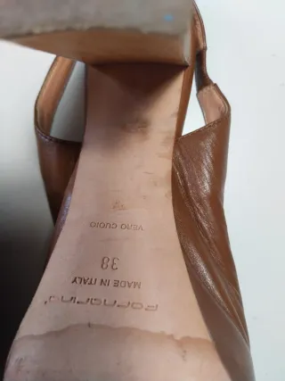Tacones Fornarina Vintage Marrones Talla 38