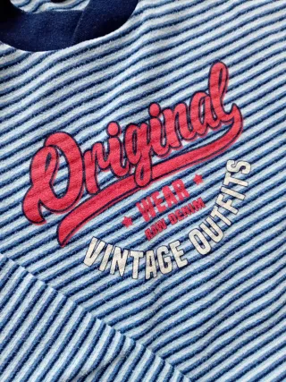 Pijama niño AssMan rayas azul talla 16