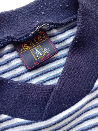 Pijama niño AssMan rayas azul talla 16