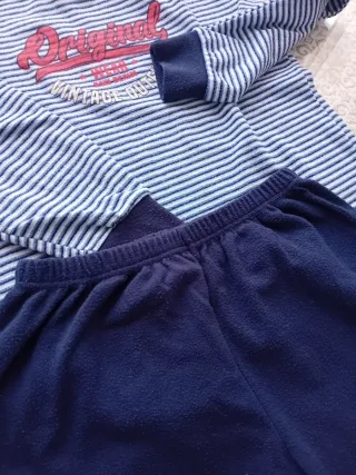 Pijama niño AssMan rayas azul talla 16
