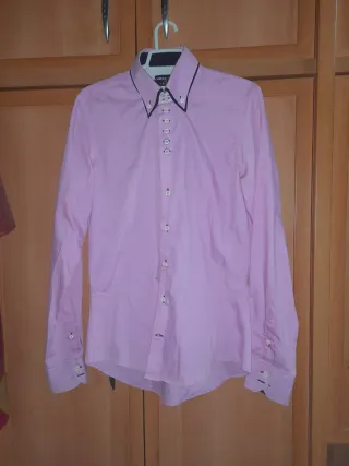 Camisa CAMICIACAFE Rosa y Negra