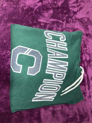 Sudadera Champion verde con capucha hombre