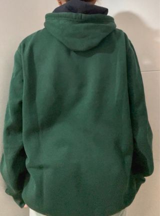 Sudadera Champion verde con capucha hombre