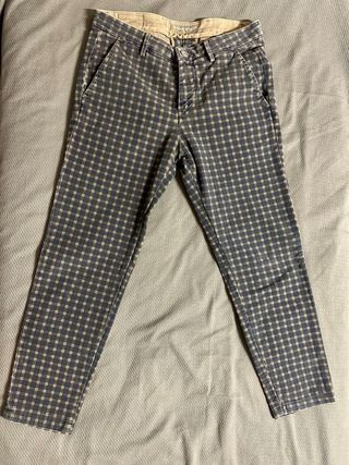 Pantaloni uomo fantasia quadri Luca Bertelli