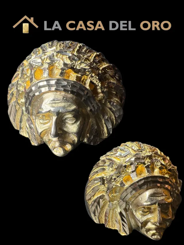 Anillo Sello Indio Oro 18kt