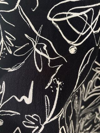 Vestido Zara estampado blanco y negro