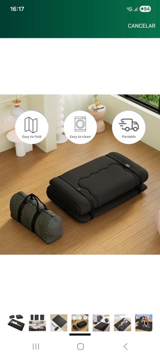 Colchón futón japonés, Tatami Plegable, portátil