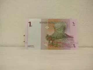 1 billete 1 centime Congo