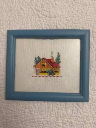 4 Cuadros Punto Cruz Artesanales