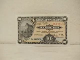 1 Billete 10 Shillings Gibraltar 1934