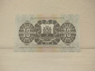1 Billete 10 Shillings Gibraltar 1934