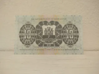 1 Billete 10 Shillings Gibraltar 1934