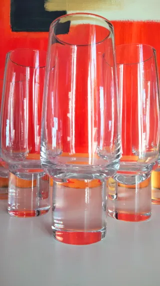 6 bicchieri Alti cocktail vintage anni 70