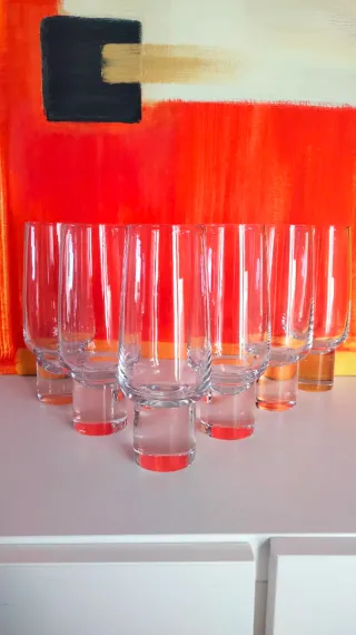 6 bicchieri Alti cocktail vintage anni 70