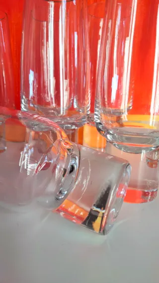 6 bicchieri Alti cocktail vintage anni 70