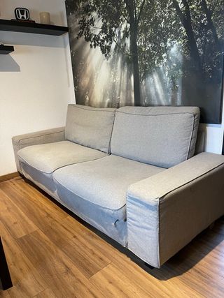 Divano Ikea Grigio in Tessuto