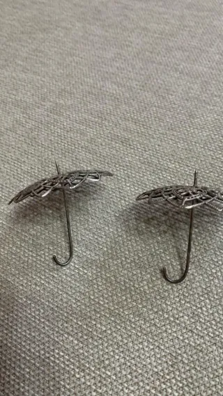 Mini ombrellini vintage argento 800