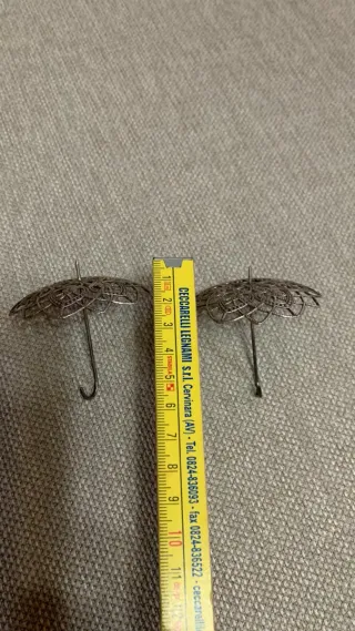 Mini ombrellini vintage argento 800