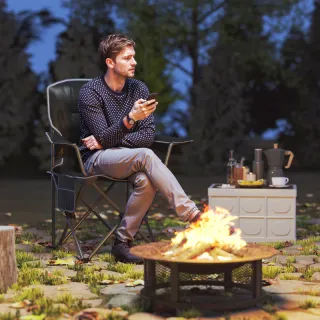 Silla de camping Outsunny plegable