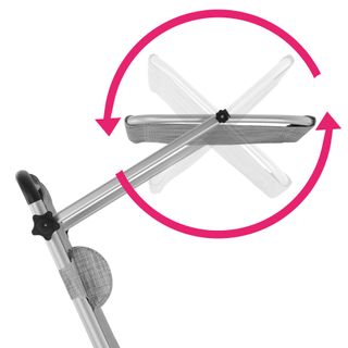 Tumbona plegable 60,5 x 200 x 111 cm 6 posiciones gris jaspeado