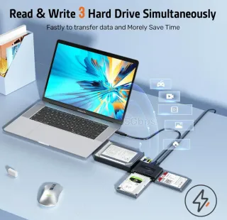 Adaptador SATA a USB 3.0 HDD/SSD 2.5 y 3.5