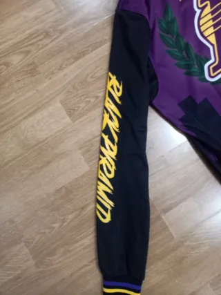 Chaqueta Lakers Cremallera Morado Negro