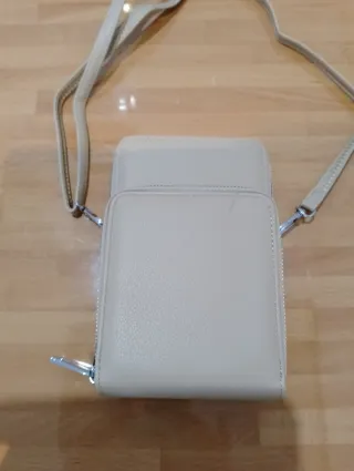 Bolso para móvil beige