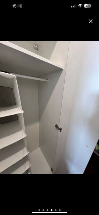 Ropero, Armario blanco de madera