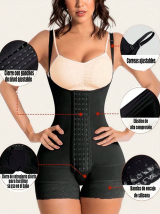 Faja Moldeadora Negra Ajustable