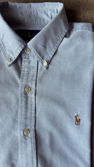 Camisa Ralph Lauren Oxford Azul