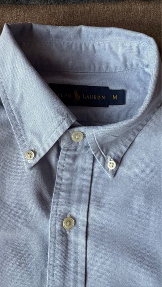 Camisa Ralph Lauren Oxford Azul