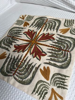 New!! Funda cojín MAISONS DU MONDE bordada