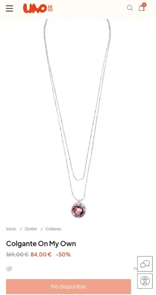 Colgante Uno de 50 Corte Inglés