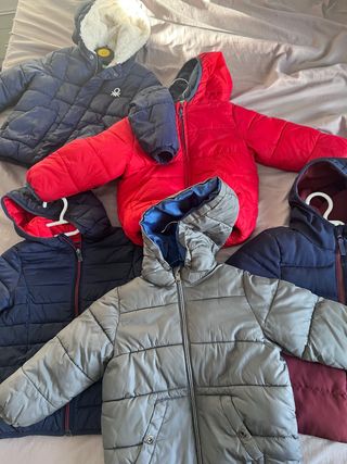 Lote 5 Chaquetas Niños Invierno+regala
