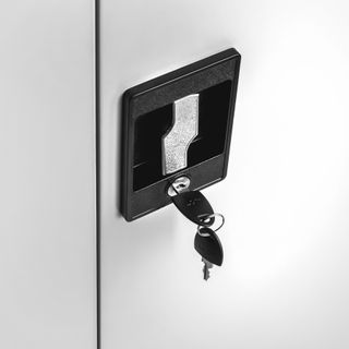 Armario archivador de acero y 5 alturas regulables 180x80x40 cm gris