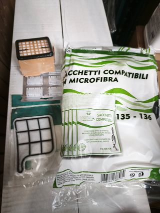 Kit Sacchetti Microfibra Folletto VK135-136