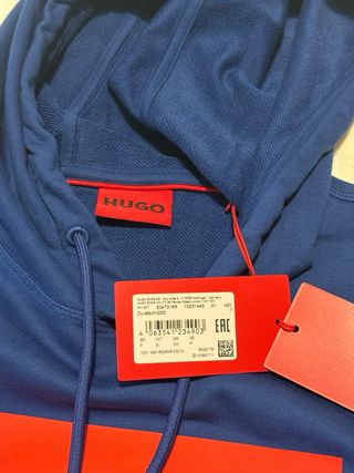 Sudadera Hugo Boss Talla S Azul/Rojo