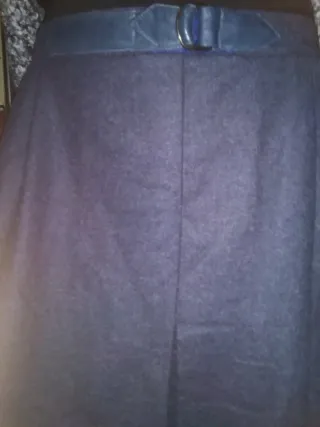 Falda pantalón. Vintage azyl oscuro con bolsillos